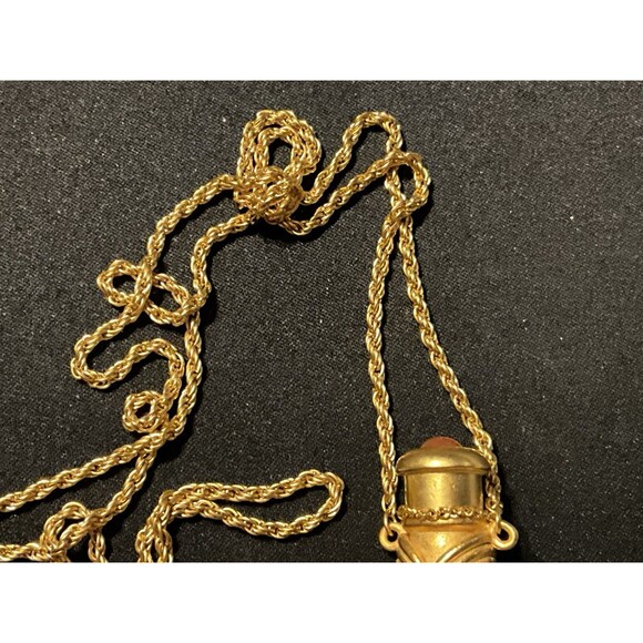 Kenneth J Lane 28in Rope Chain Perfume Holder Necklace.  Never Used - Picture 3 of 7